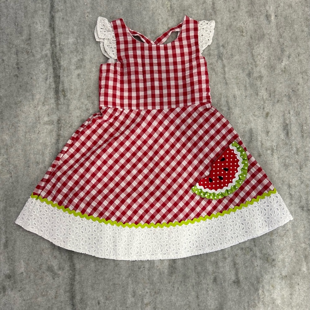Rare Editions Watermelon Dress Size 3T